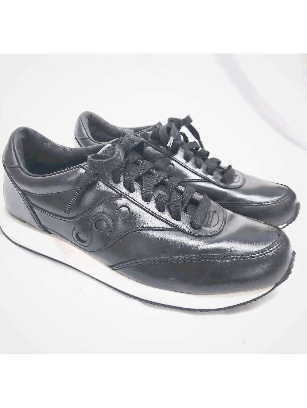 Saucony Hornet Breast Cancer Awareness Black Leather Sneakers Shoes Women's 7.5
